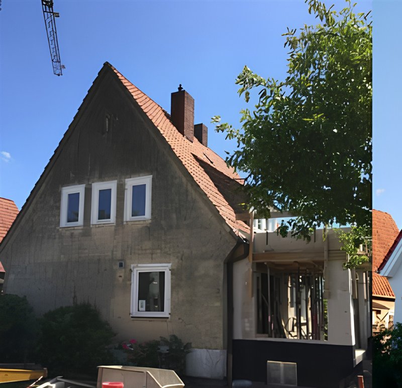 Fassade vor der Sanierung